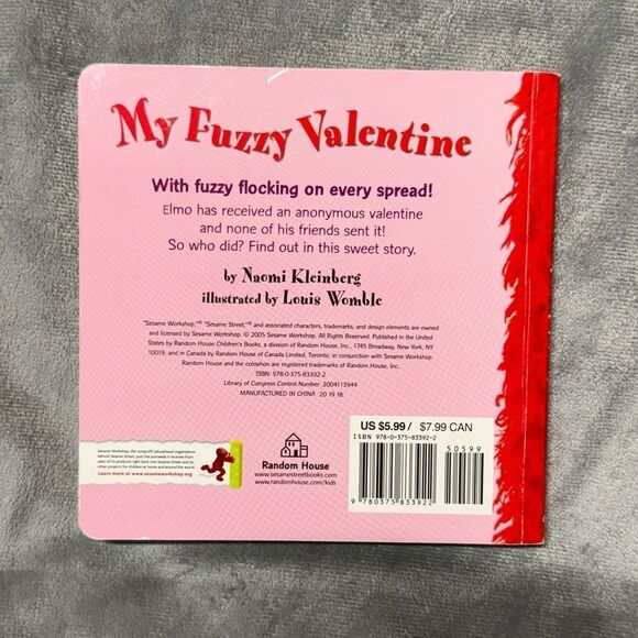 4/$10 - Sesame Street Elmo My Fuzzy Valentine Children's Board Book - Picture 2 of 2